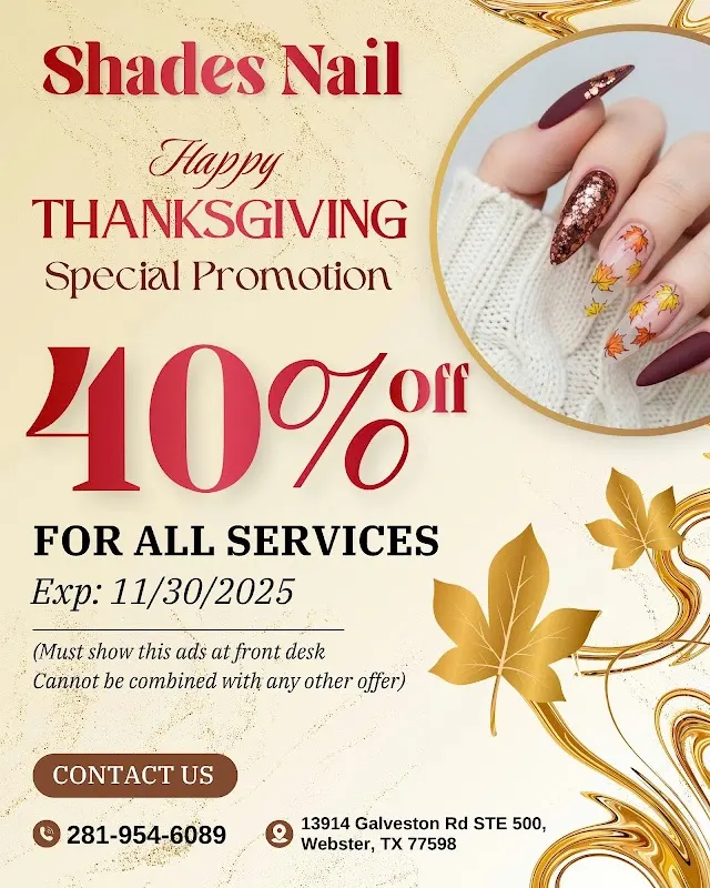 Shades Nail — Nail salon in Webster